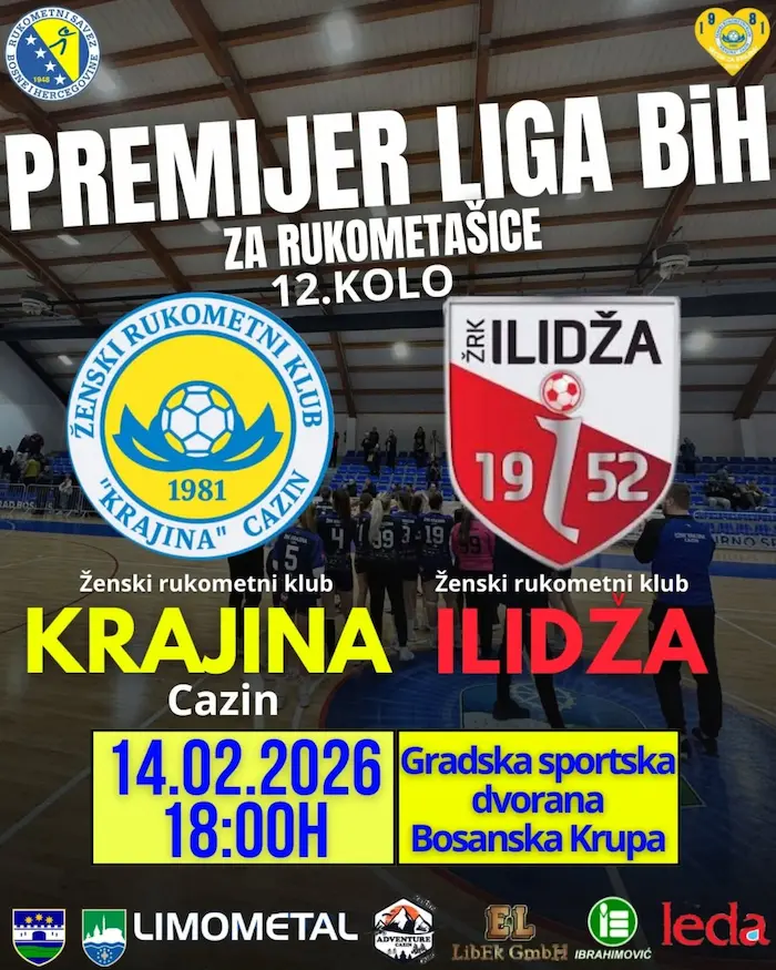 Najava utakmice – ŽRK Krajina dočekuje ŽRK Ilidžu u 12. kolu Premijer lige BiH Najava utakmice – ŽRK Krajina dočekuje ŽRK Ilidžu u 12. kolu Premijer lige BiH