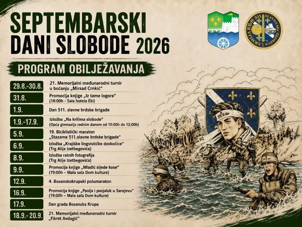 Septembarski dani slobode 2026 Program obilježavanja